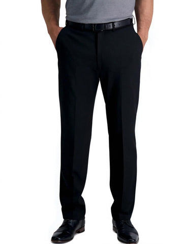 Men's Wrinkle-Free Classic Fit Stretch Dress Pants - 4-Way Stretch Drape-Finish No-Iron Office Pants for Formal &