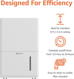 50-Pint Large Dehumidifier with Pump, Energy Star Certified, Humidity Control, Auto-Defrost, Timer