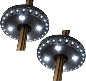 Patio Umbrella Light 3 Brightness Modes Cordless 28 LED Lights at 200 lumens-4 x AA Battery Operated,Umbrella Pole