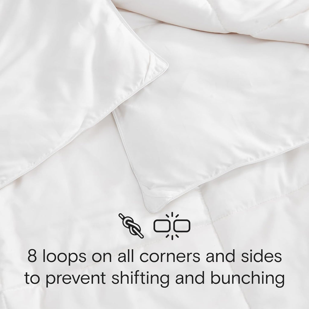 All Season Cooling Comforter, 100% Viscose Derived from Bamboo, Breathable, Lightweight, Soft