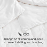 DOZ All Season Cooling Comforter, 100% Viscose Derived from Bamboo, Breathable, Lightweight, Soft