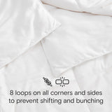 DOZ All Season Cooling Comforter, 100% Viscose Derived from Bamboo, Breathable, Lightweight, Soft