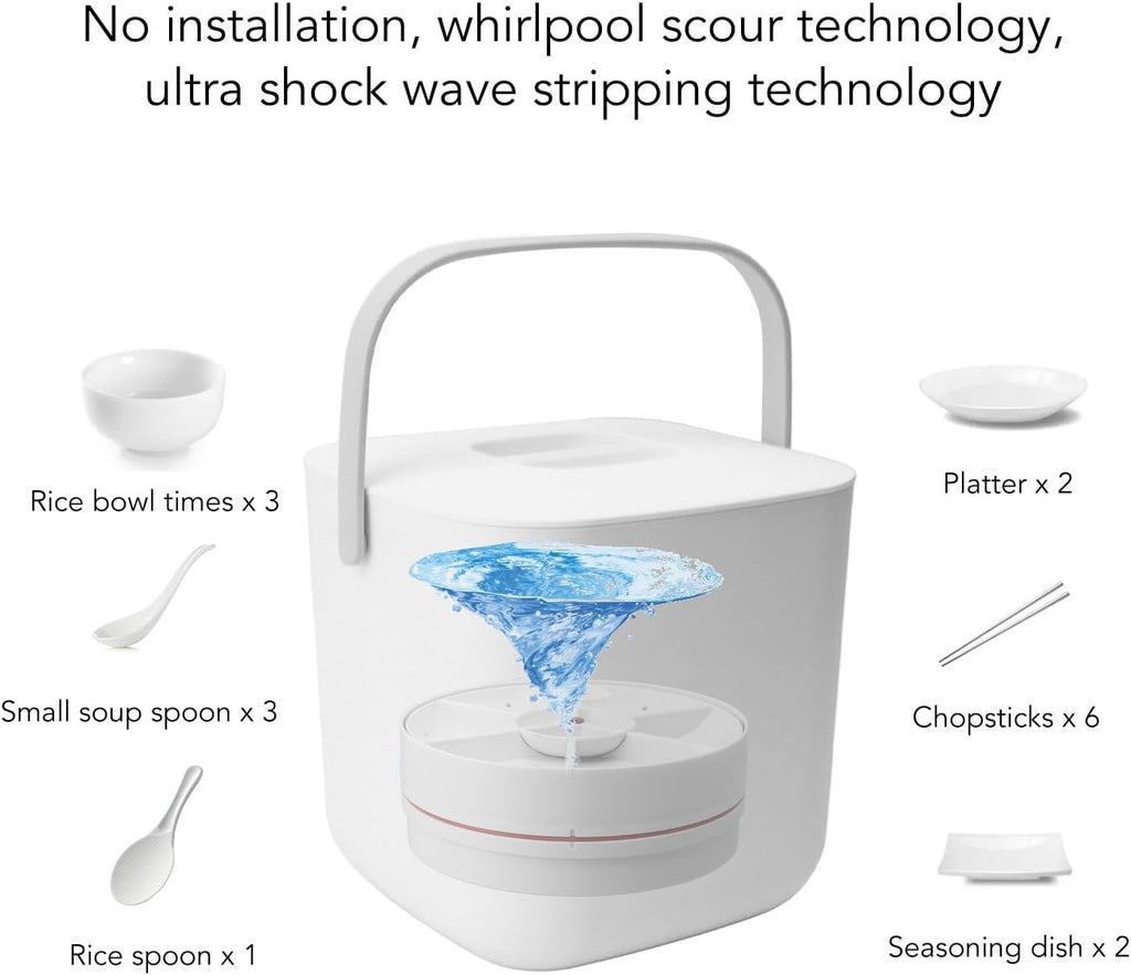 18W 8.5V 2A Portable Countertop Dishwashers