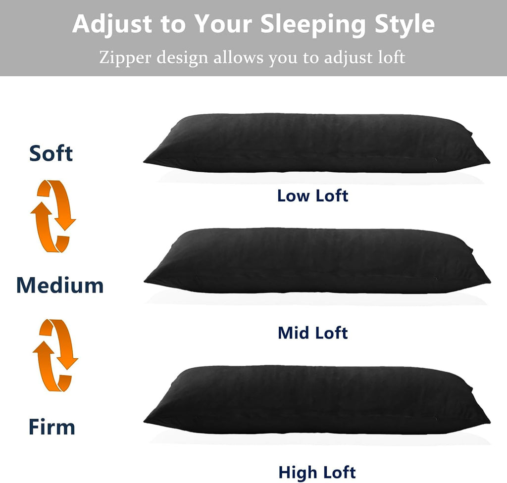 Body Pillow, Memory Foam Body Pillows for Adults Sleeping, Long Pillow for Bed, Big Large Firm Full Body Pillow for