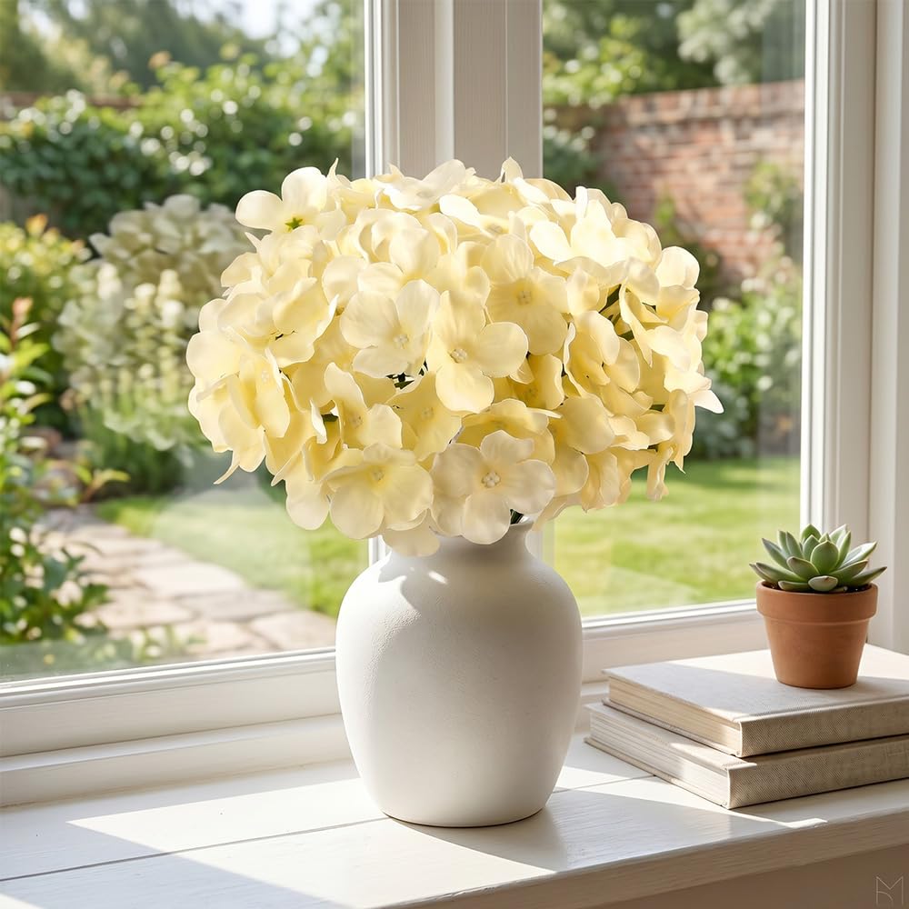 65Pcs Artificial Bulk, Silk Fake Hydrangeas