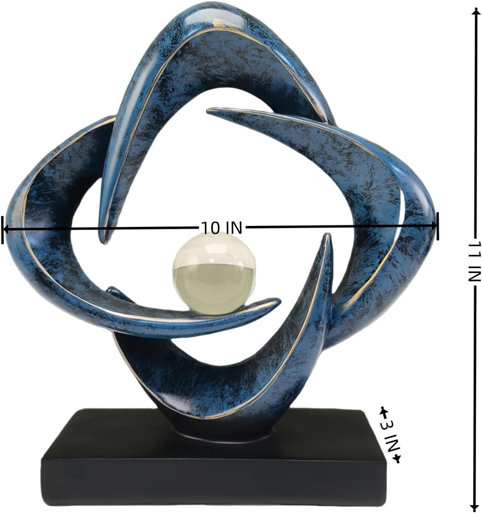 Home Decor Abstract Decorative Sculpture Decorations Dining Room Office, Resin Art Statues Coffee Table Bookshelf