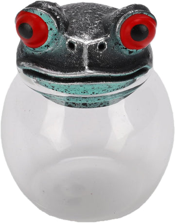 Apothecary Jar Handcrafted Vintage Glass Storage Container with Lid Wide Mouth Sealed Tea Condiment Holder Counter