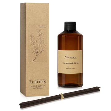 Reed Diffuser, 6.8oz Eucalyptus & Citrus Essential Oils Refill