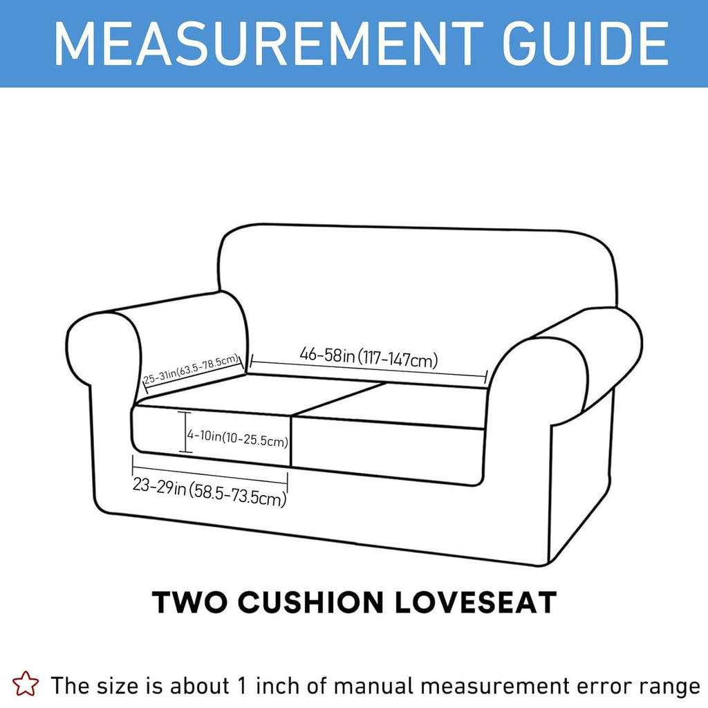 Waterproof Couch Cushion Covers, Stretch Sofa Seat Slipcovers