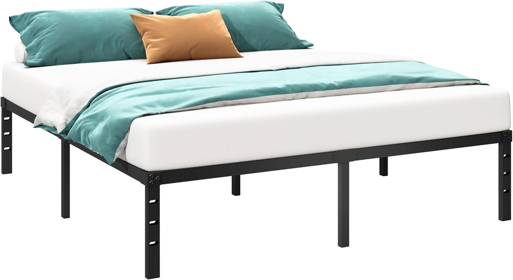 Metal Platform Bed Frame 14 Inch Tall,No Box Spring Needed,Full Bed with Heavy Duty Strong Support Slats,Easy to