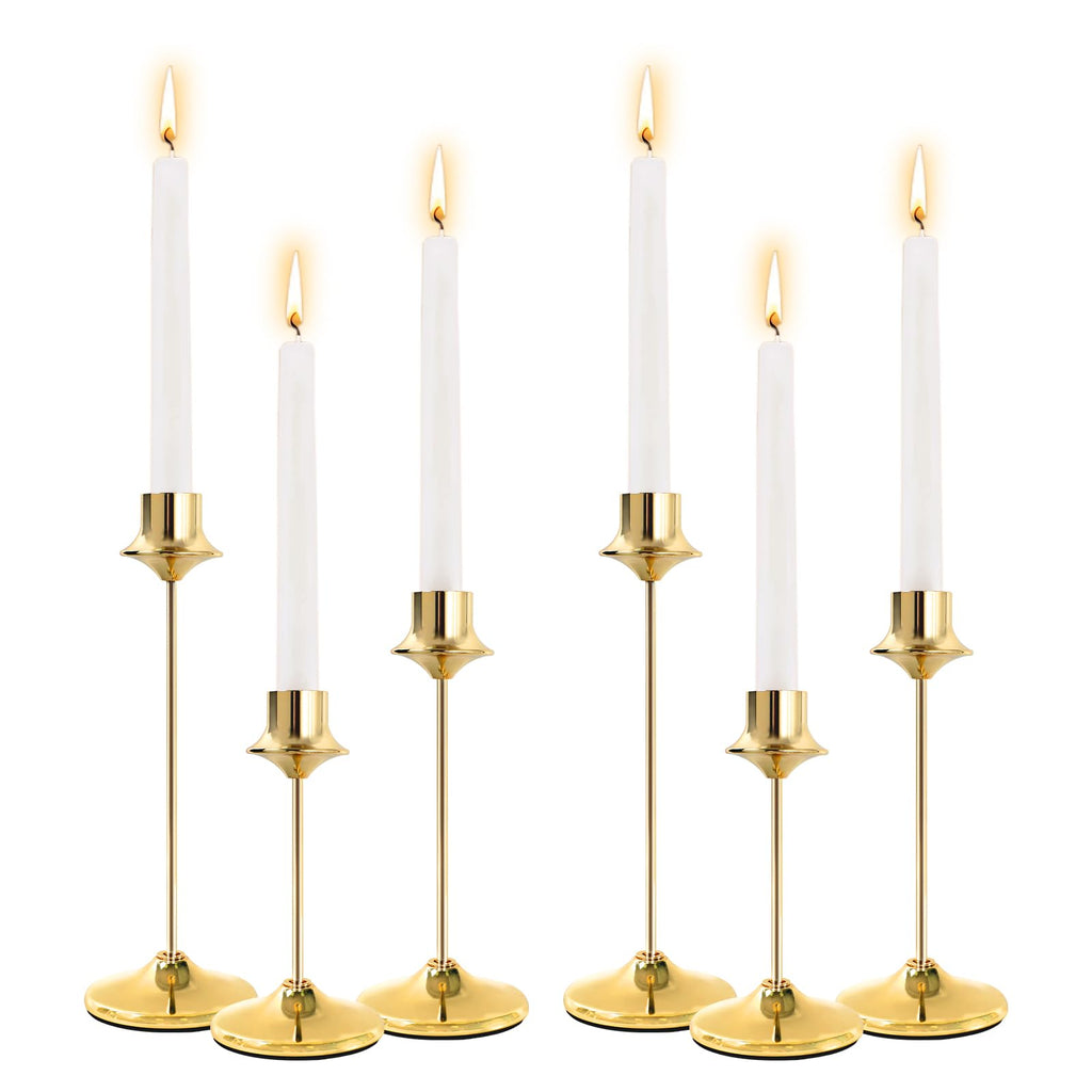 Weighted Candlestick Holders Candle Stick Holder for Candlesticks, Vintage Metal Candelabra Candlestick Holders