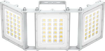 300W LED Outdoor Flood Light, 30000LM Super Bright Stadium Light, 6000K Daylight White, IP66 Waterproof 3 Heads