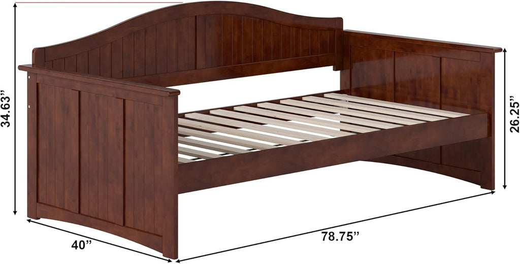 Nantucket Wood Daybed, Twin, Walnut