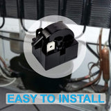 4.7 Ohm 3-Pin PTC Starter Relay Replacement - Mini Fridge Compact Refrigerator Beverage Cooler Wine Beer Kegerator