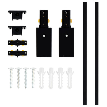 6.6FT H Track Lighting Rails Kit, Black