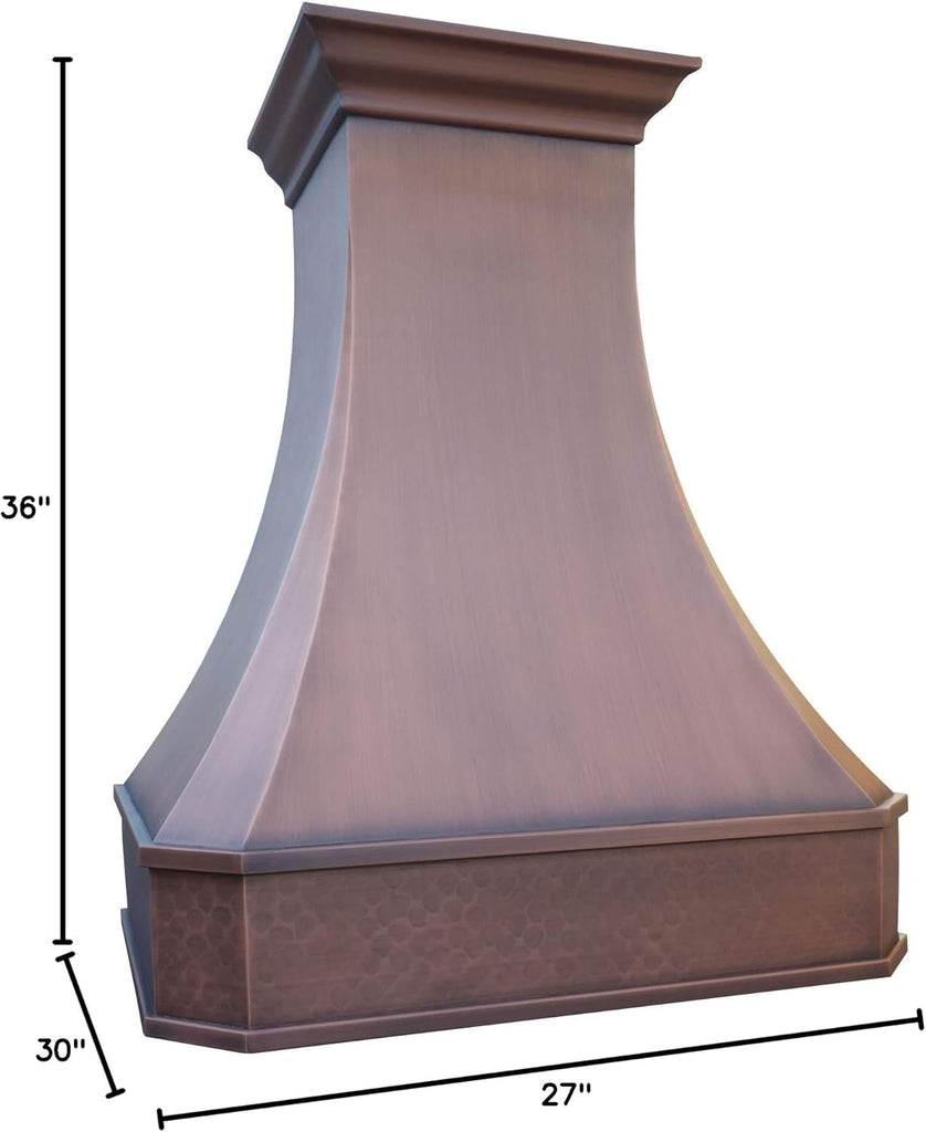 Copper Range Hood Insert