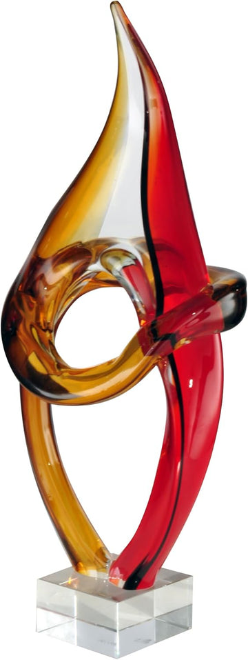 AS13078 Paglia Art Glass Sculpture, 17.5" Tall