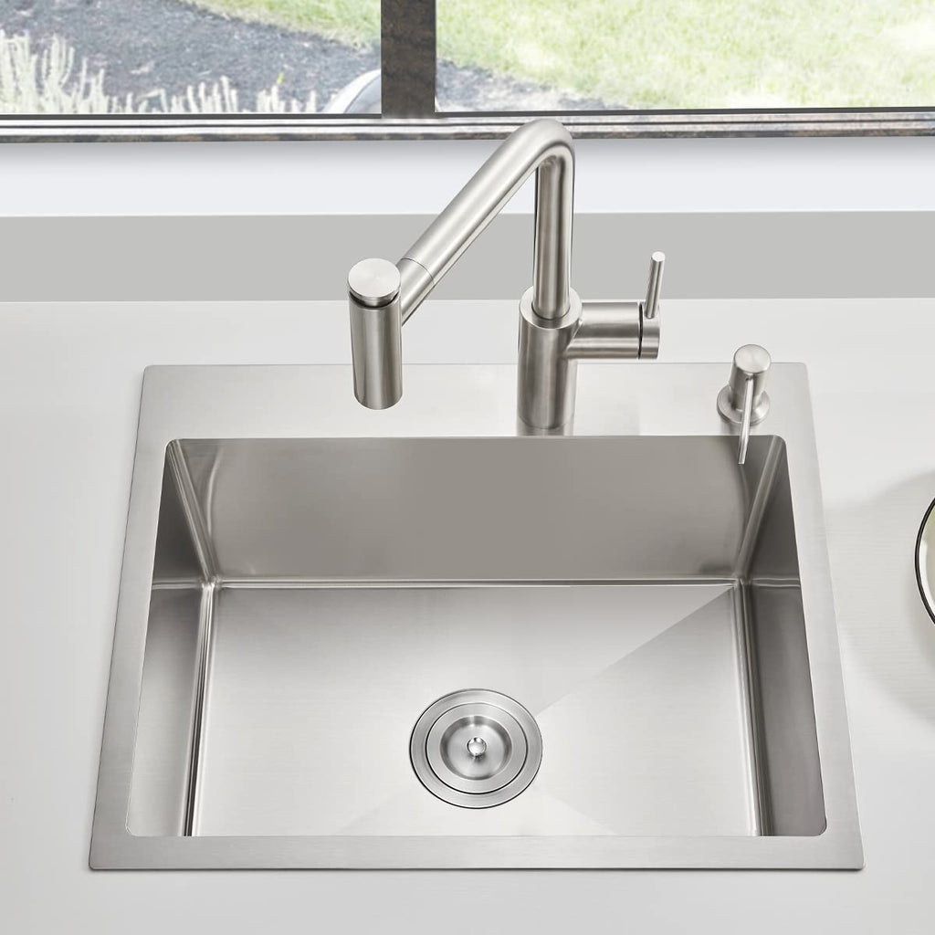 Drop Sink - 20"×16" Single Bowl Undermount Sink