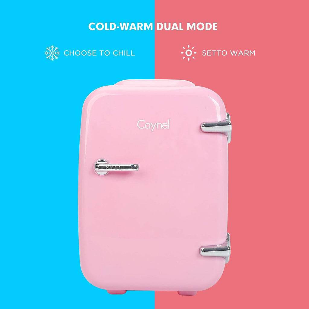 Mini Fridge Portable Thermoelectric 4 Liter Cooler and Warmer for Skincare, Eco Friendly Beauty Fridge For
