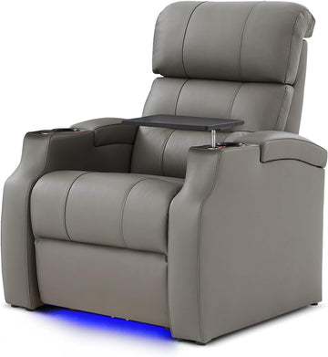 Home Theater Seating Top Grain Leather Loveseat Power Recliner Reclining Chair Zero Gravity Sofa Electric Gaming
