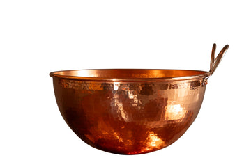 Mixing Bowl with Handle | Hand Hammered | 2.5 Qt, 10