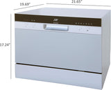 SD-2224DSB: Countertop Dishwasher with Delay Start & LED - Silver