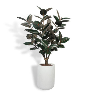 Faux Rubber Ficus Tree, 5 ft, Home Decor