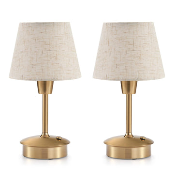 2 Pack Small Rechargeable Cordless Table Lamp for Restaurant Bar