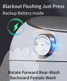 DP7 Smart Toilet with Bidet Built in,Auto Open/Close,Heated Seat,Automatic Flush Bidet Toilet,Night