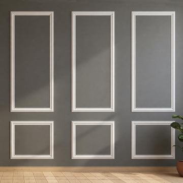 Pre Cut Wall Molding Kit, 3 Set Wainscoting Panels Peel and Stick