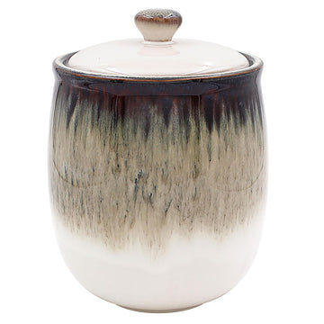 Elements Reactive Glaze Food Storage Canister With Lid