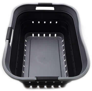 42L Collapsible Plastic Laundry Basket - Foldable Pop Up Storage Container/Organizer - Space Saving Hamper/Basket (1