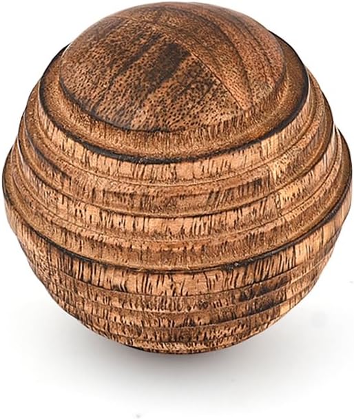 Decorative Ball Mango Wood Round Balls for Centerpiece or Individual Use (), (3" x 3" x 3") - Set of 3