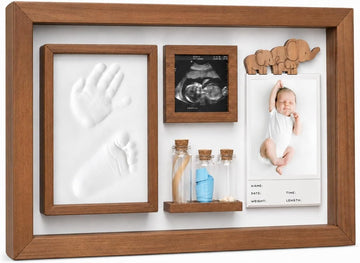 Baby Keepsake Box, Clay Baby Hand and Footprint Kit, Baby Picture Frame