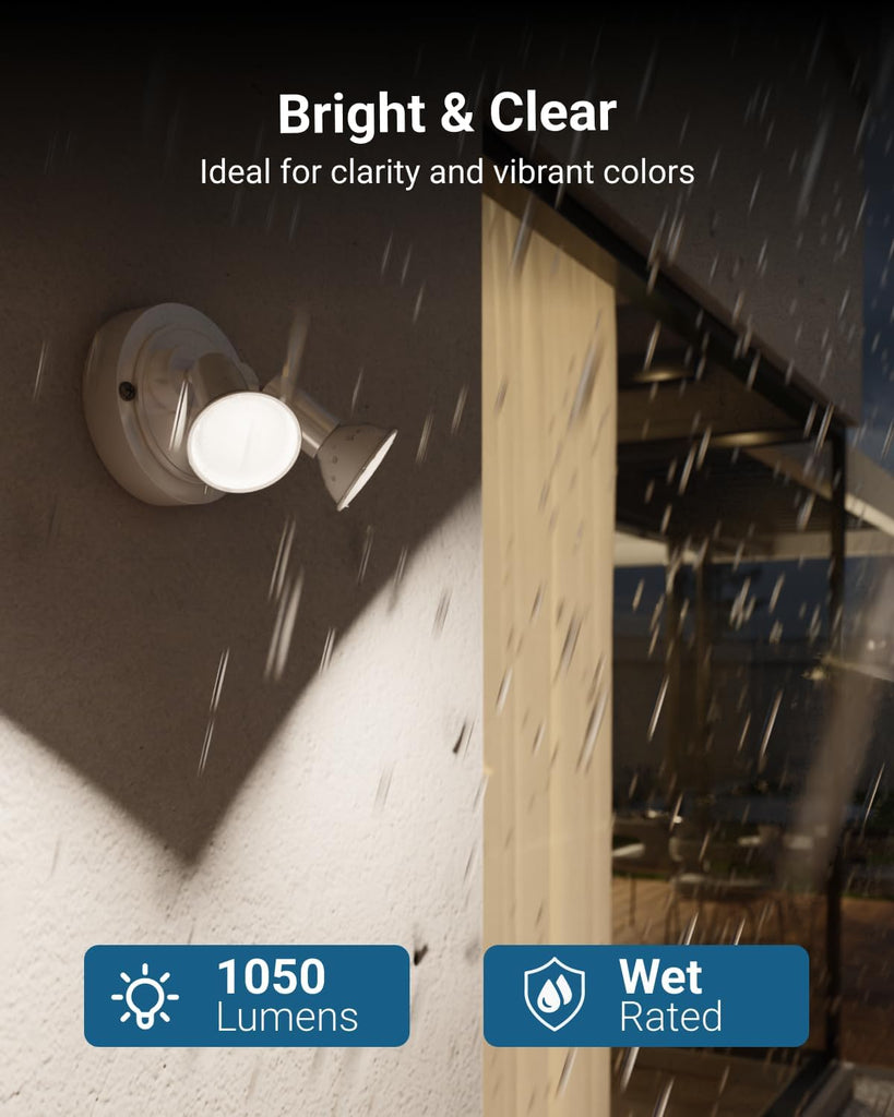 6 Pack PAR38 LED Flood Light Bulb, 13W=100W, Dimmable, Waterproof | 1050LM, 6000K Daylight DLX, E26 Medium Base