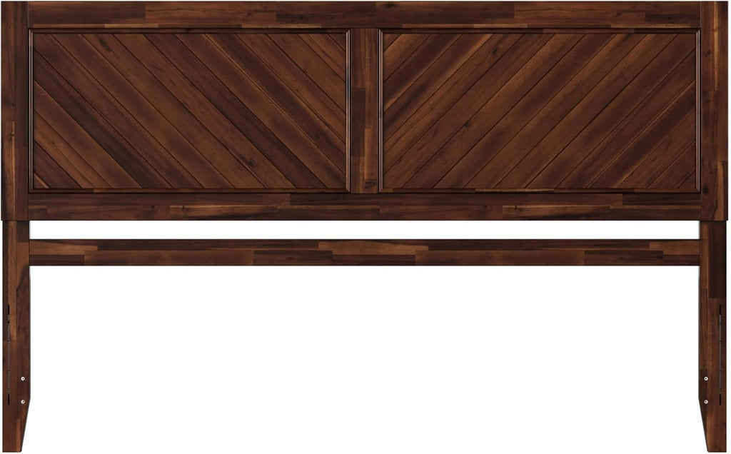 King Solid Wood Rustic Farmhouse Headboard, Barnwood
