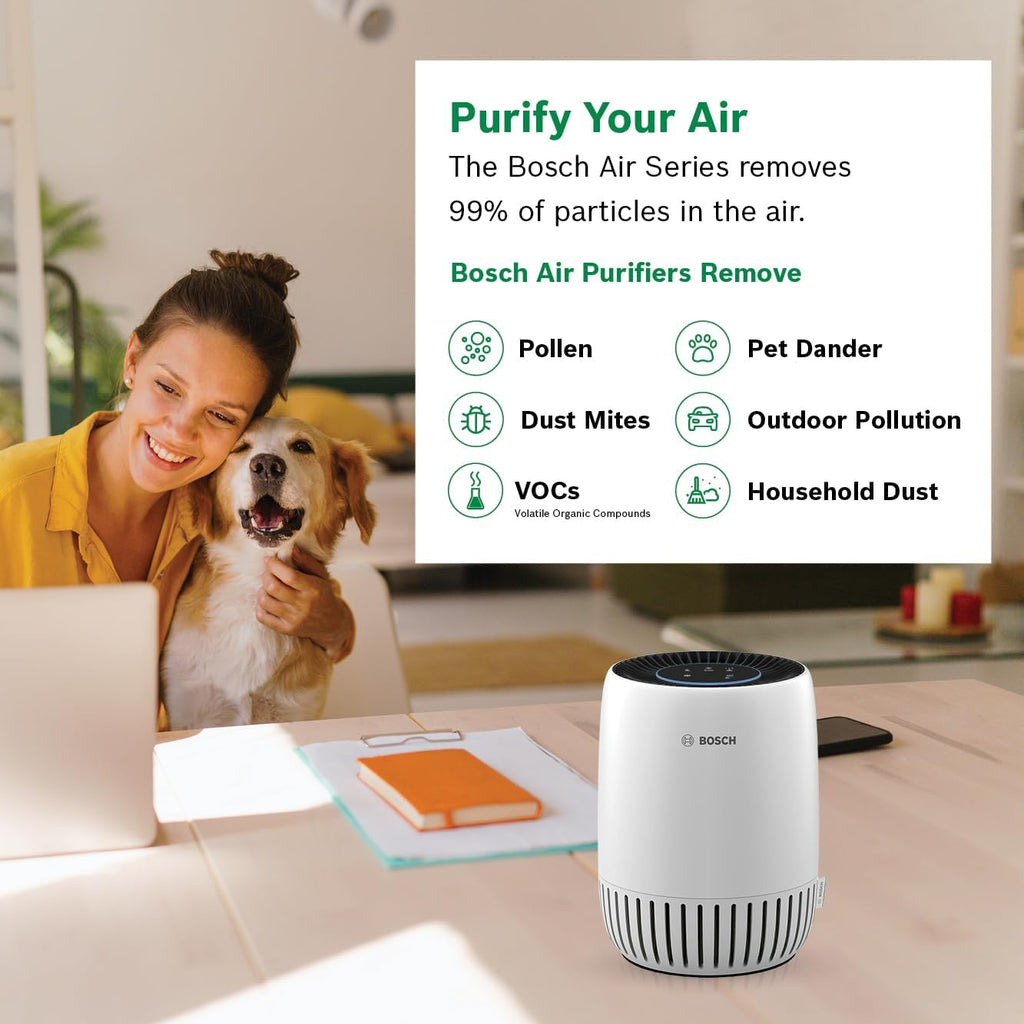 Air Purifier for Home, Small Spaces (Covers,500-sq ft), 2-in-1 Filter for Pollen, Smoke, Dust, Dande