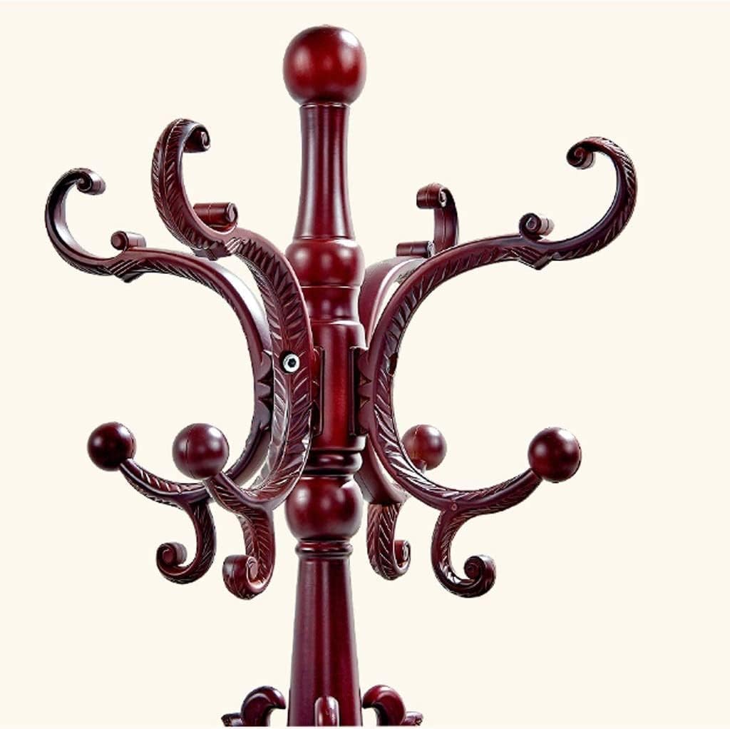 Standing Coat Rack Wood Classical Coat Rack Test Hanger Floor Coat Rack Coat Rack Freestanding (Color : White)