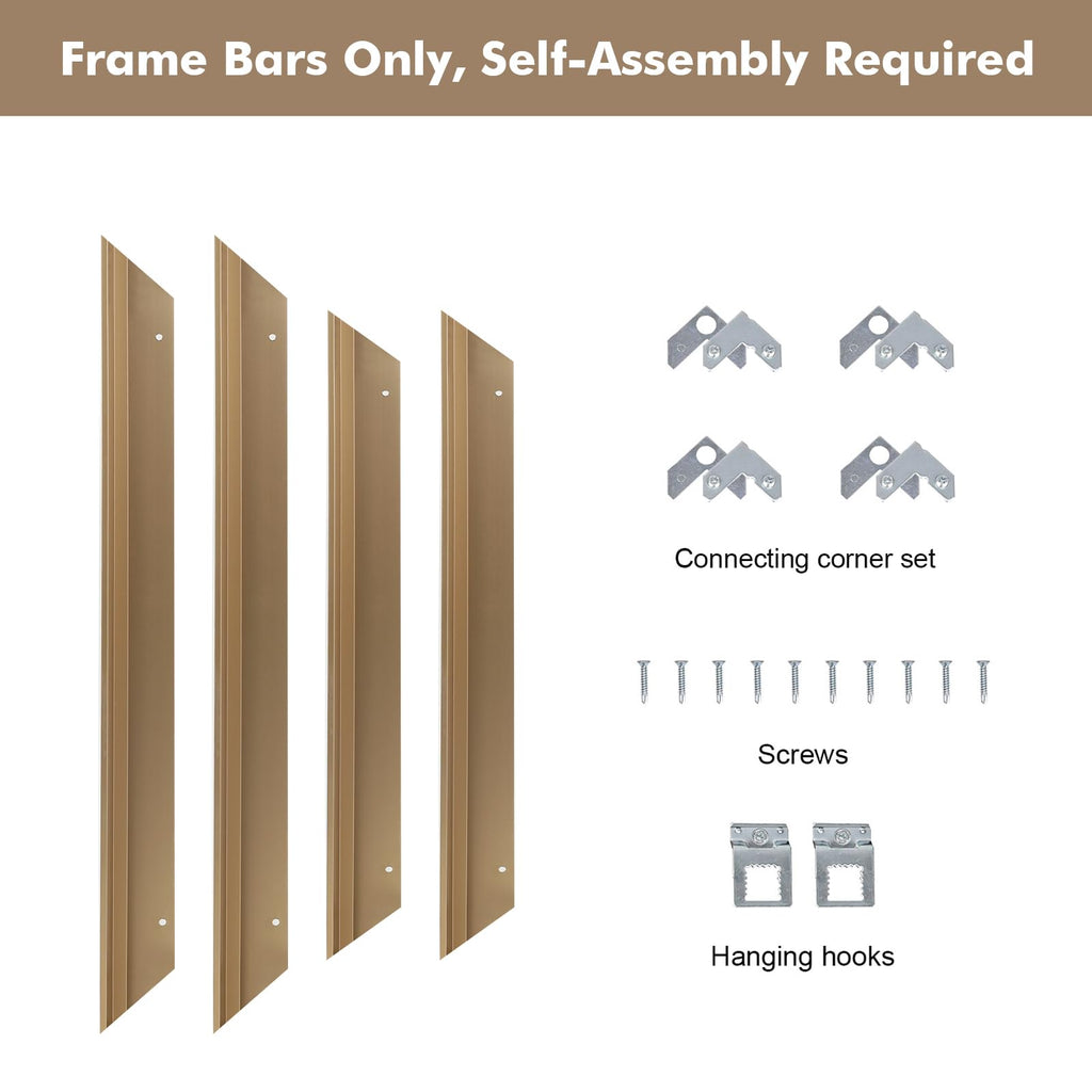 12x36 Float Painting Frame for Stretched Canvas, 1.5" Deep, Bronze