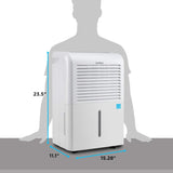4,500 Sq Ft Smart Wi-Fi Energy Star Dehumidifier with App, Continuous Drain Hose Connector, Programmable Humidity