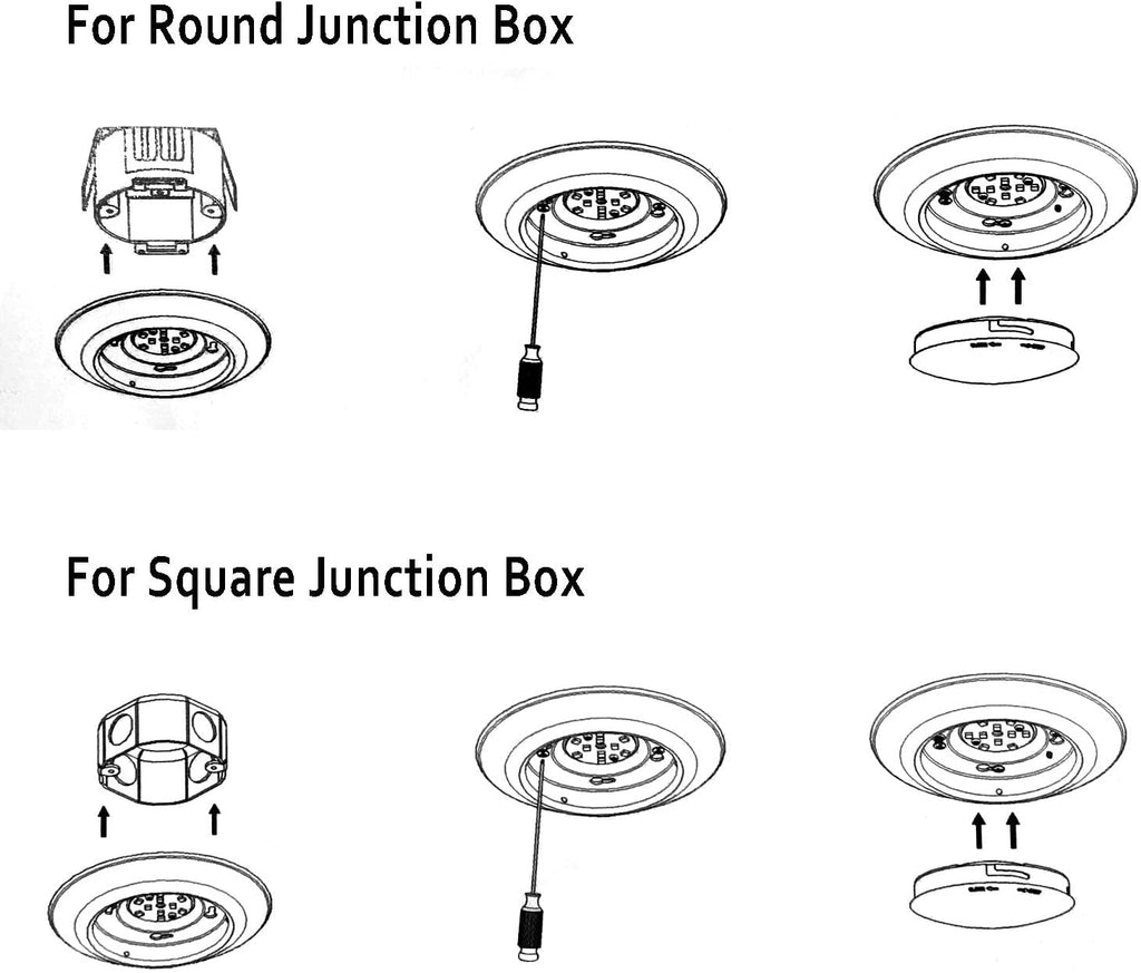40 Packs 6 Inch LED Low Profile Recessed & Surface Mount Disk Light, Round, 15W, >900 Lumens, 4000K Cool White