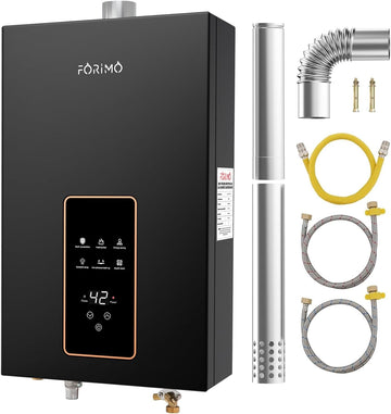 Natural Gas Tankless Water Heater, 4.74 GPM 18L Indoor, Constant propane water heater