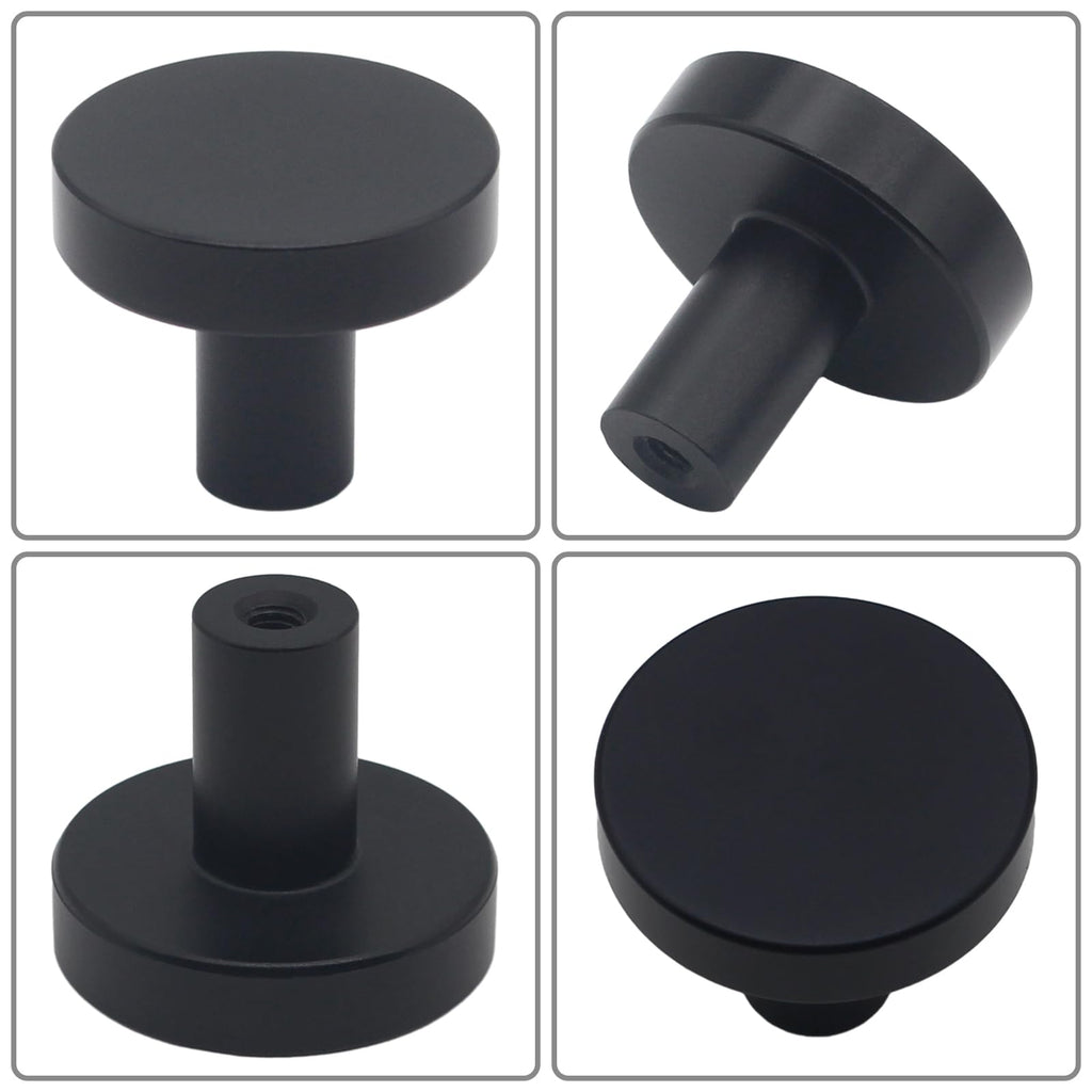80 Pack Matte Black Cabinet Knobs, Dresser Pulls Drawer Handles