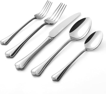 Silverware Set, 30-Piece 18/10 Stainless Steel Flatware Set Cutlery Set for 6
