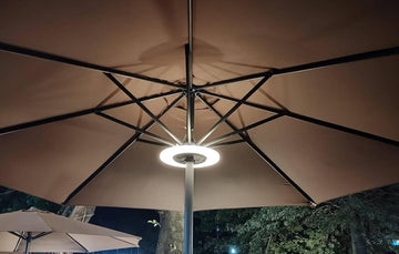 Magnetic 2-in-1 Umbrella Light, Detachable Parts, Long-Lasting, USB Charging Table Umbrellas, Flexible Placement