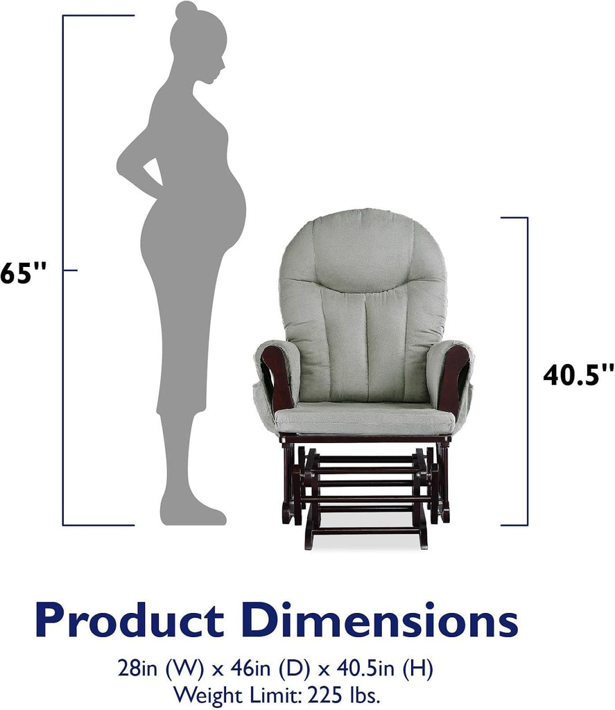 Nursery Glider & Ottoman, Espresso