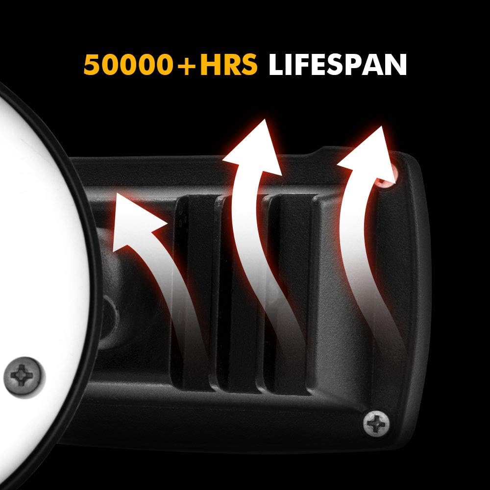 LED 3500 Lumen 32W 5000K Integrated Dual-Head Floodlight Outdoor Dusk to Dawn Waterproof Exterior Security Wall Light