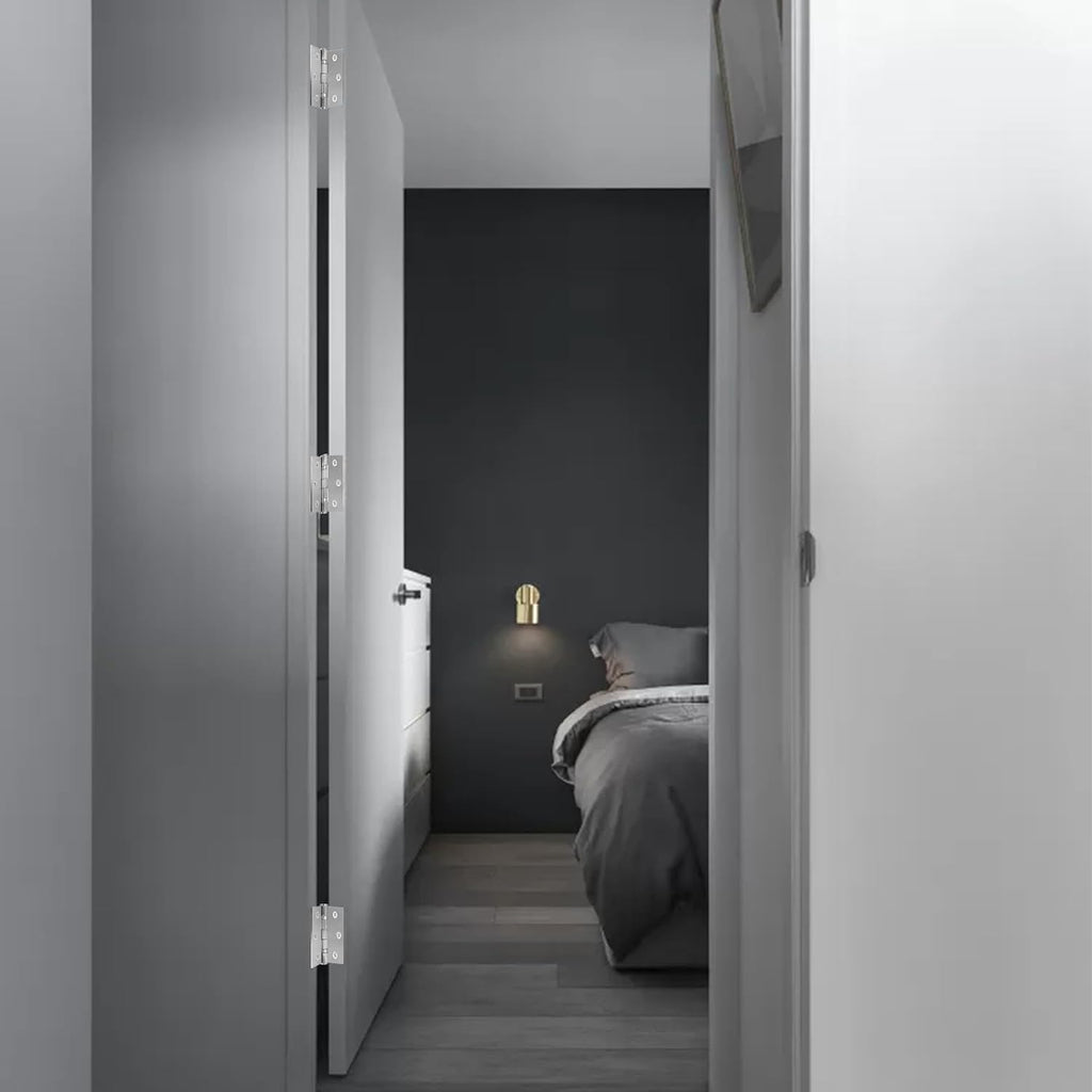 6 Pack 3.5 Inch x 3.5 Inch Door Hinges with Square Corners
