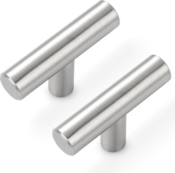 30 Pack Cabinet Knobs Brushed Nickel Cabinet Handles, Stainless Steel Single Hole Kitchen Cabinet Knobs Silver Cabinet