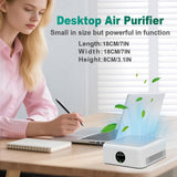 Air Purifiers for Home,True HEPA Small Air Purifier for Dorm Room, Up to 615 Ft²,15dB Quiet,for Smok